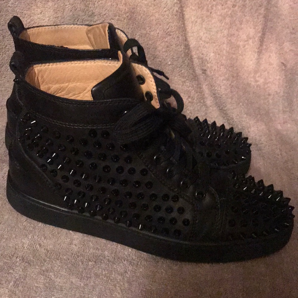 Christian  Laboutin unisex Louis spike shoes 9